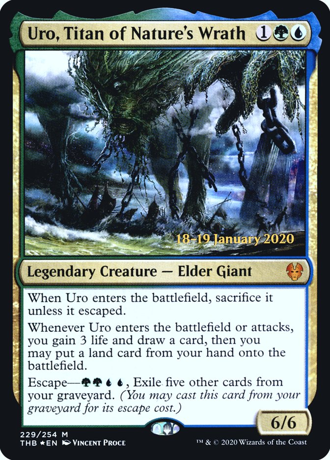 Uro, Titan of Nature's Wrath [Theros Beyond Death Prerelease Promos] | Gamers Paradise