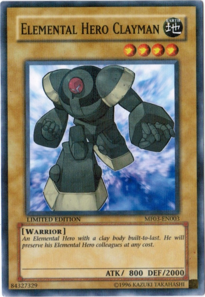 Elemental Hero Clayman [MF03-EN003] Parallel Rare | Gamers Paradise