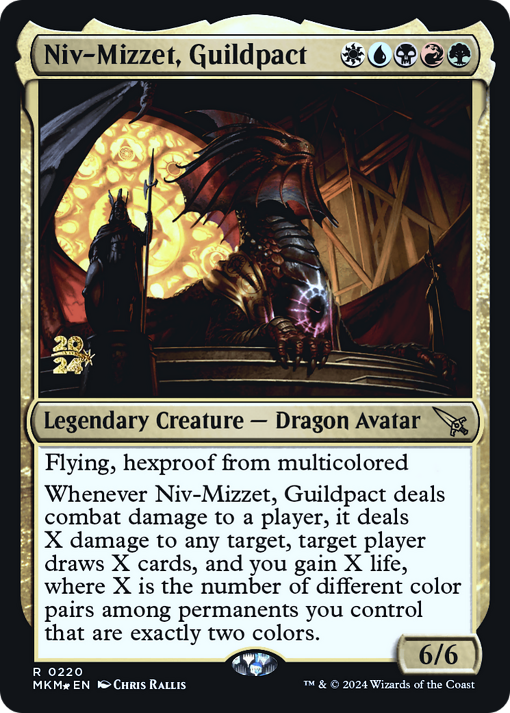 Niv-Mizzet, Guildpact [Murders at Karlov Manor Prerelease Promos] | Gamers Paradise