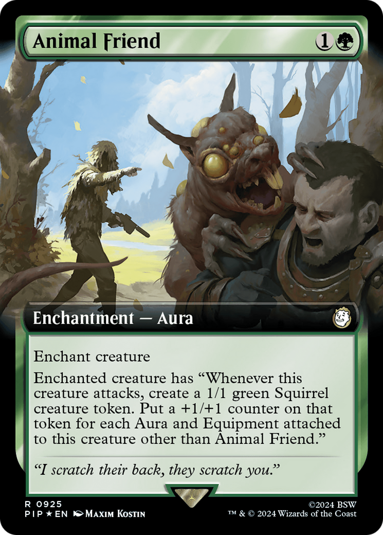 Animal Friend (Extended Art) (Surge Foil) [Fallout] | Gamers Paradise