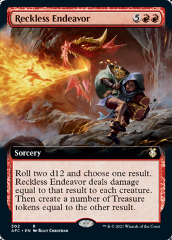 Reckless Endeavor (Extended Art) [Dungeons & Dragons: Adventures in the Forgotten Realms Commander] | Gamers Paradise