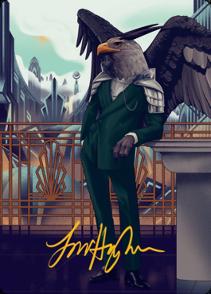 Falco Spara, Pactweaver 2 Art Card (Gold-Stamped Signature) [Streets of New Capenna Art Series] | Gamers Paradise