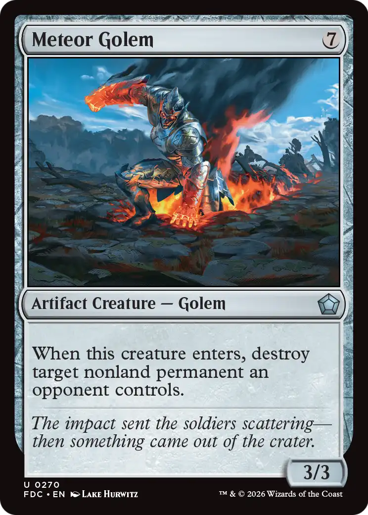 Meteor Golem [Foundations Commander] | Gamers Paradise