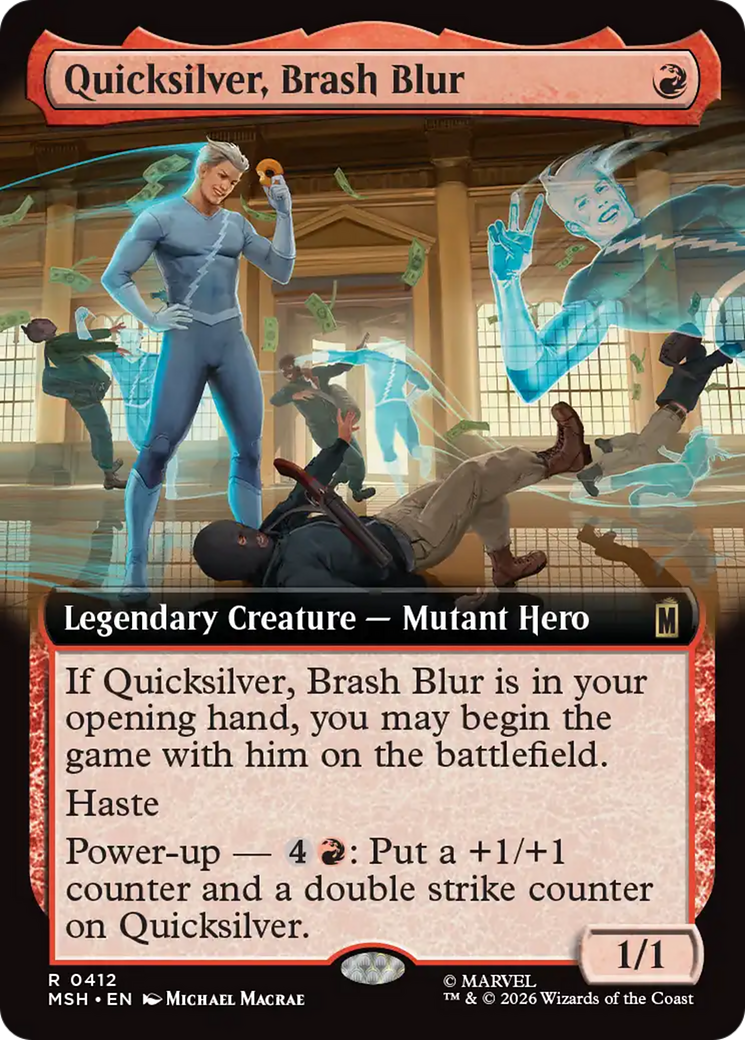 Quicksilver, Brash Blur (Extended Art) [Marvel Super Heroes] | Gamers Paradise