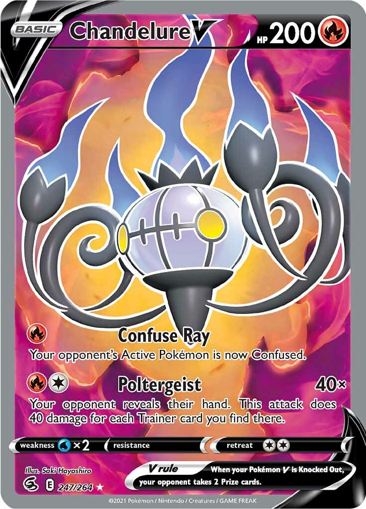 Chandelure V (247/264) [Sword & Shield: Fusion Strike] | Gamers Paradise