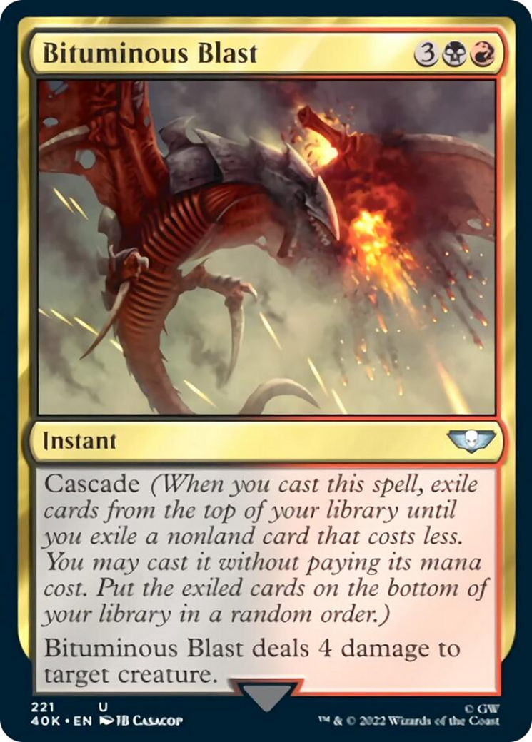 Bituminous Blast (Surge Foil) [Warhammer 40,000] | Gamers Paradise