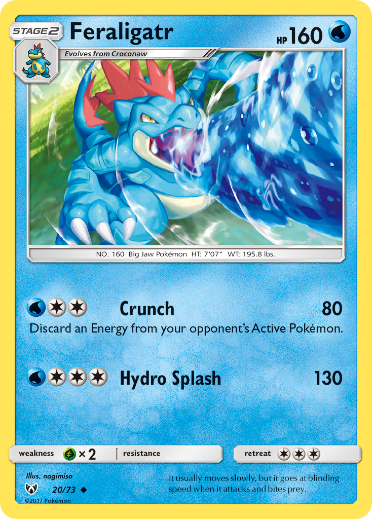 Feraligatr (20/73) [Sun & Moon: Shining Legends] | Gamers Paradise