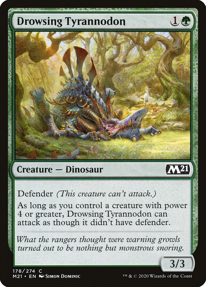 Drowsing Tyrannodon [Core Set 2021] | Gamers Paradise