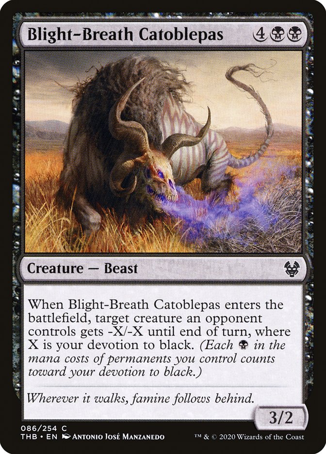 Blight-Breath Catoblepas [Theros Beyond Death] | Gamers Paradise