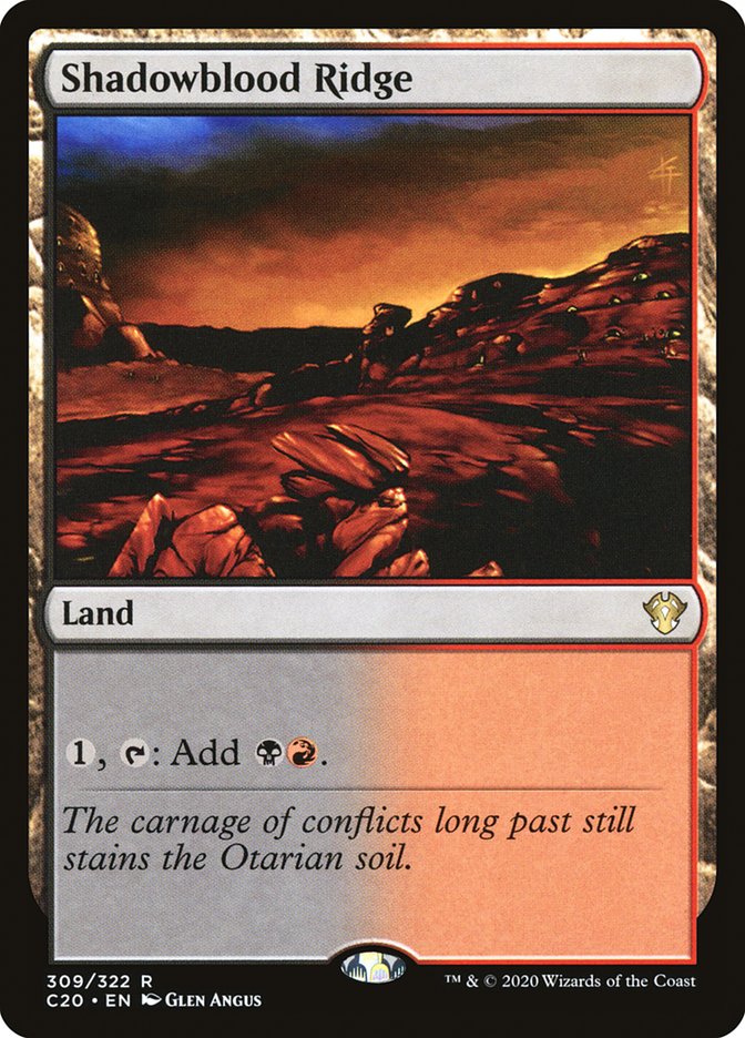 Shadowblood Ridge [Commander 2020] | Gamers Paradise