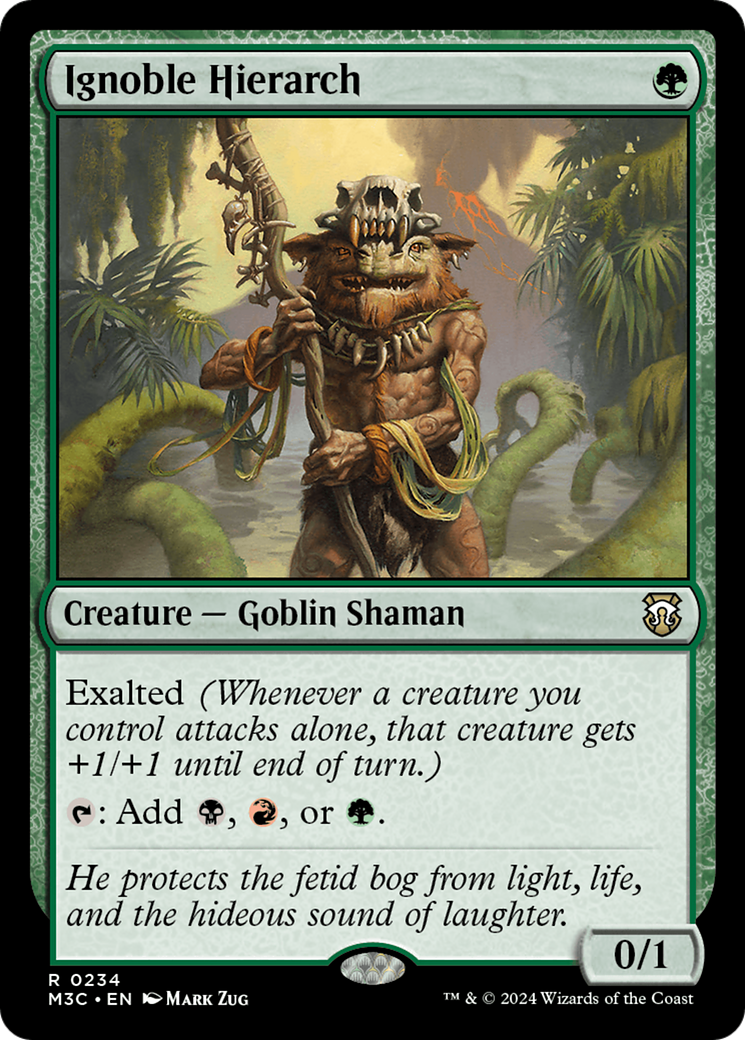Ignoble Hierarch (Ripple Foil) [Modern Horizons 3 Commander] | Gamers Paradise