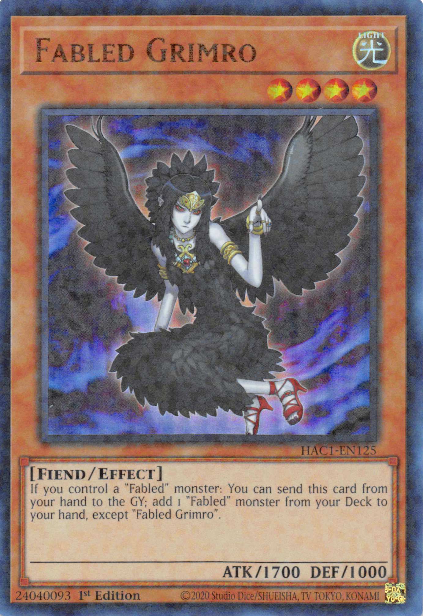 Fabled Grimro (Duel Terminal) [HAC1-EN125] Parallel Rare | Gamers Paradise