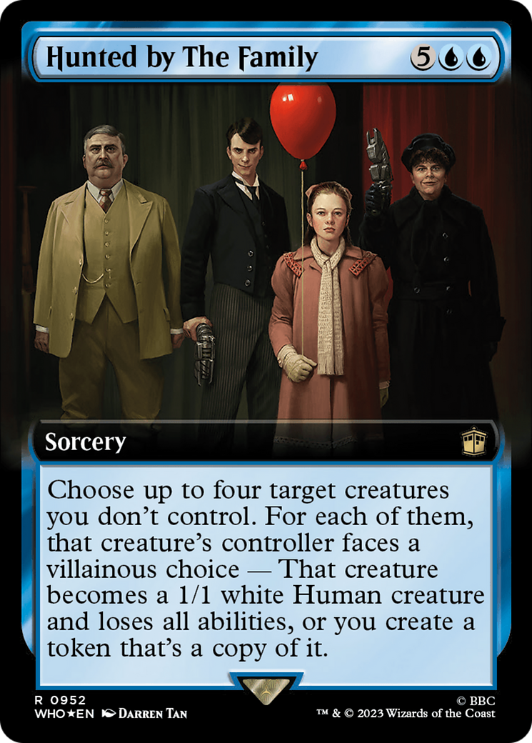 Hunted by The Family (Extended Art) (Surge Foil) [Doctor Who] | Gamers Paradise