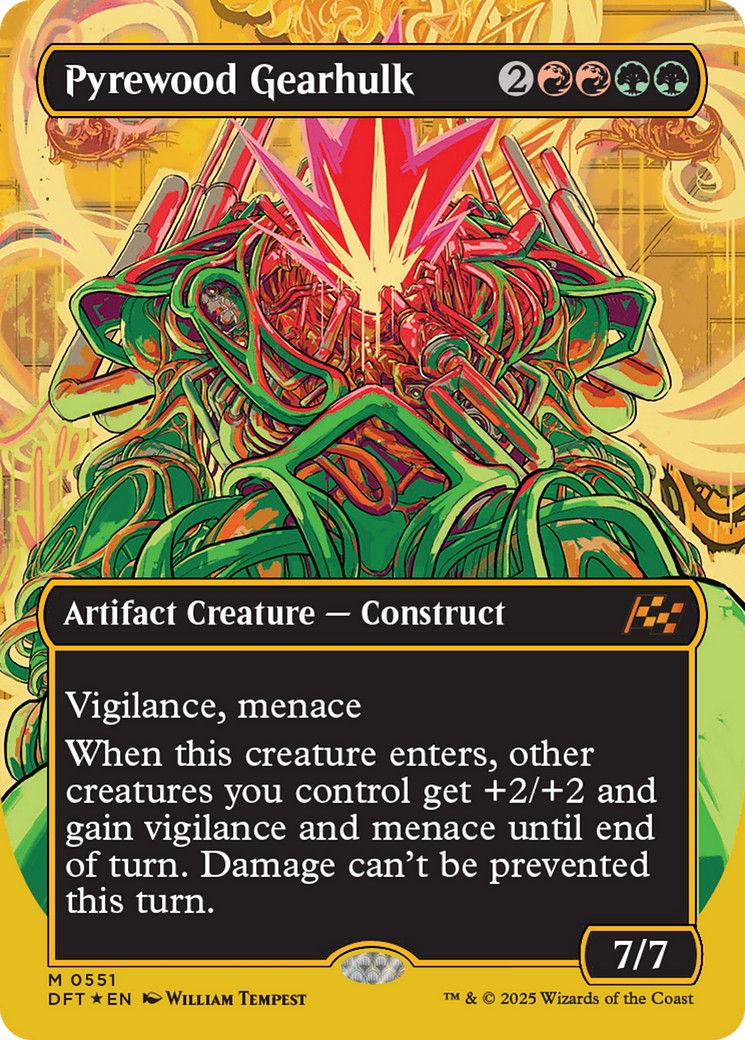 Pyrewood Gearhulk (Borderless) (First-Place Foil) [Aetherdrift] | Gamers Paradise