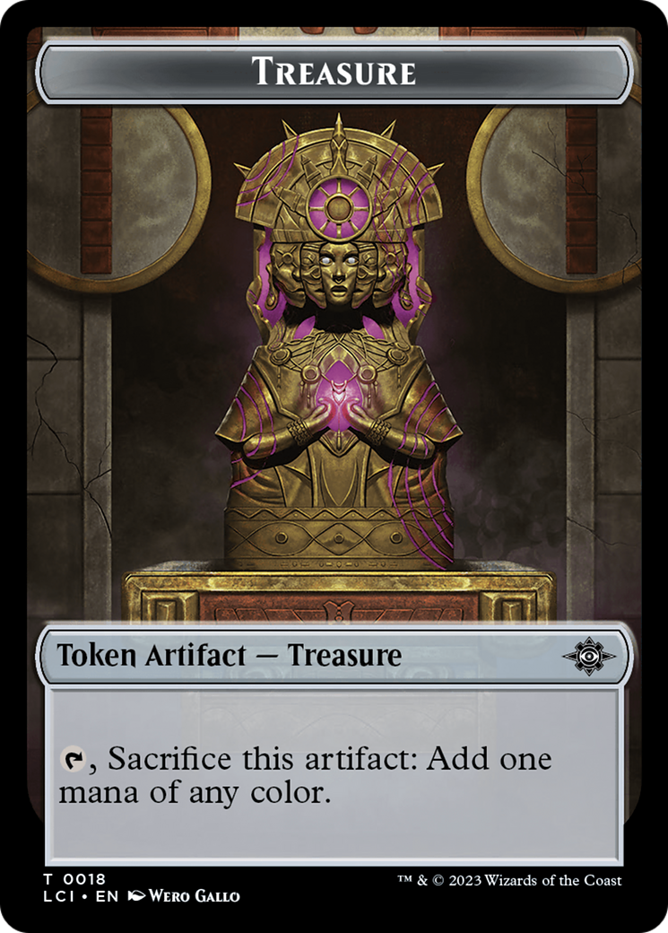 Treasure (0018) // Golem Double-Sided Token [The Lost Caverns of Ixalan Tokens] | Gamers Paradise