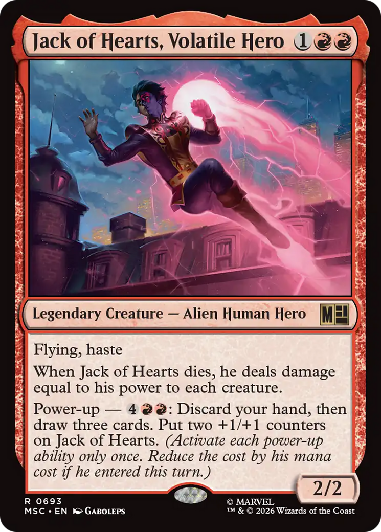 Jack of Hearts, Volatile Hero [Marvel Super Heroes Commander] | Gamers Paradise