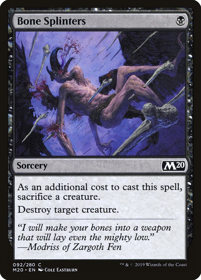 Bone Splinters [Core Set 2020] | Gamers Paradise
