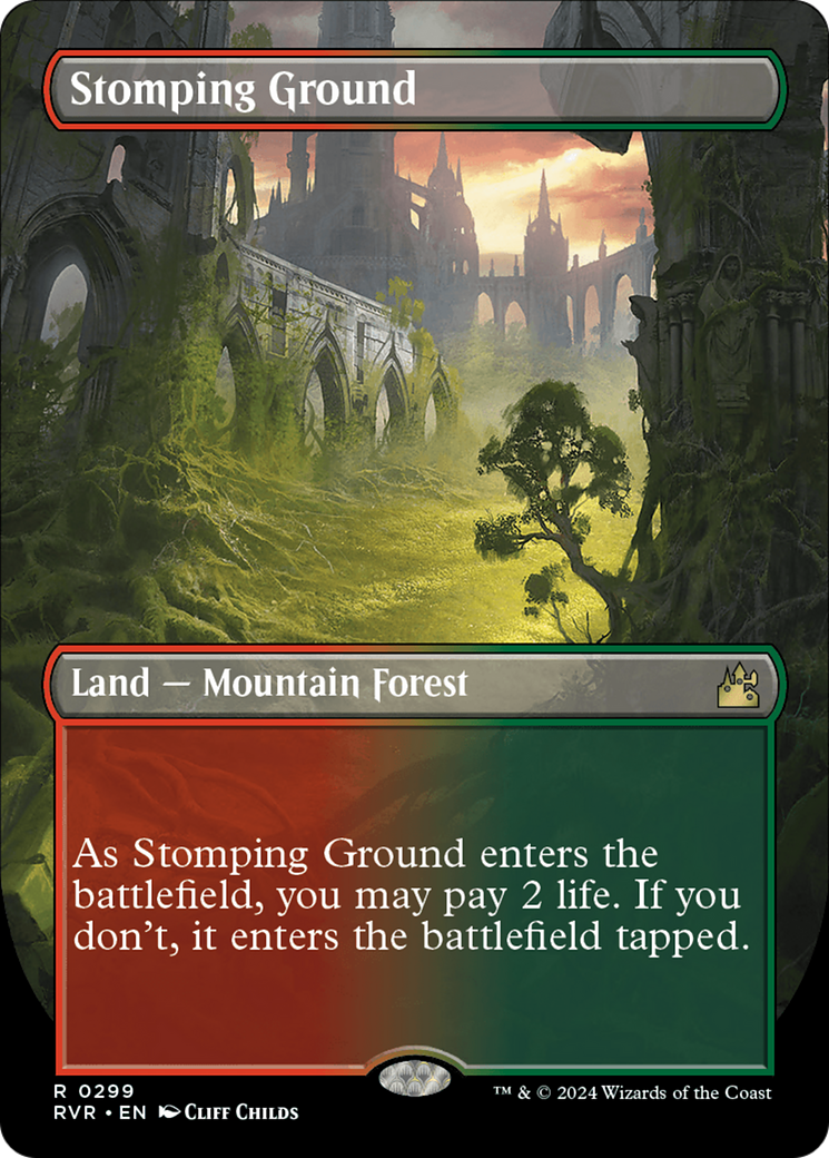 Stomping Ground (Borderless) [Ravnica Remastered] | Gamers Paradise