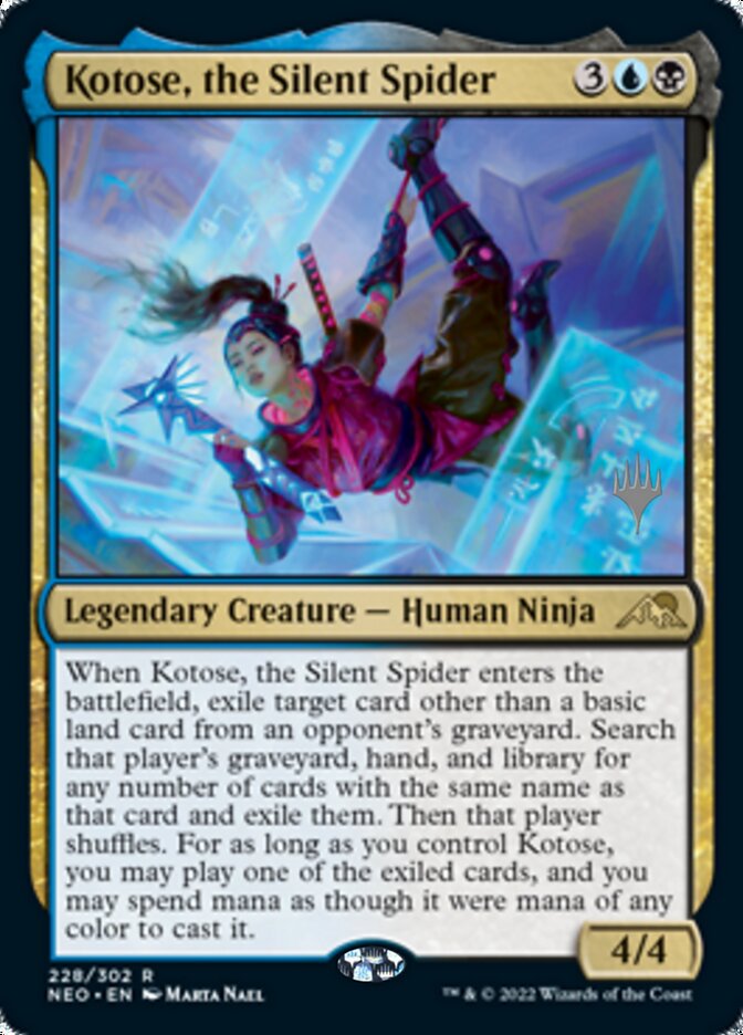 Kotose, the Silent Spider (Promo Pack) [Kamigawa: Neon Dynasty Promos] | Gamers Paradise