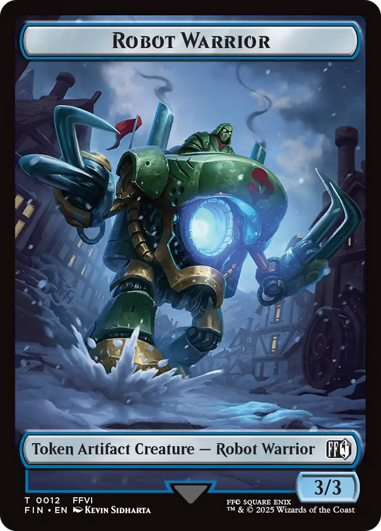Emblem - Sephiroth, One-Winged Angel // Robot Warrior Double-Sided Token [FINAL FANTASY Tokens] | Gamers Paradise