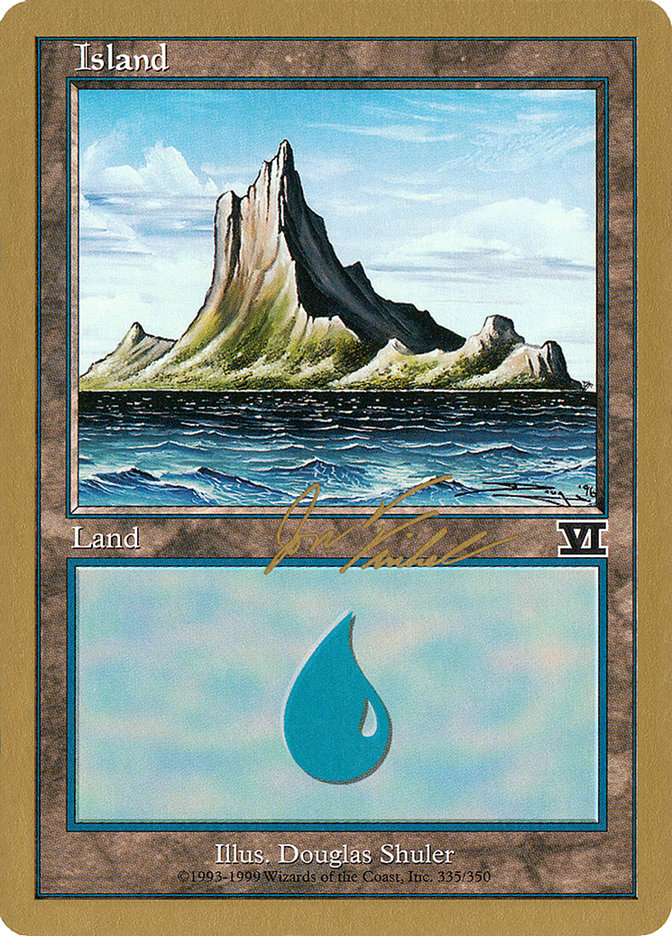 Island (jf335) (Jon Finkel) [World Championship Decks 2000] | Gamers Paradise