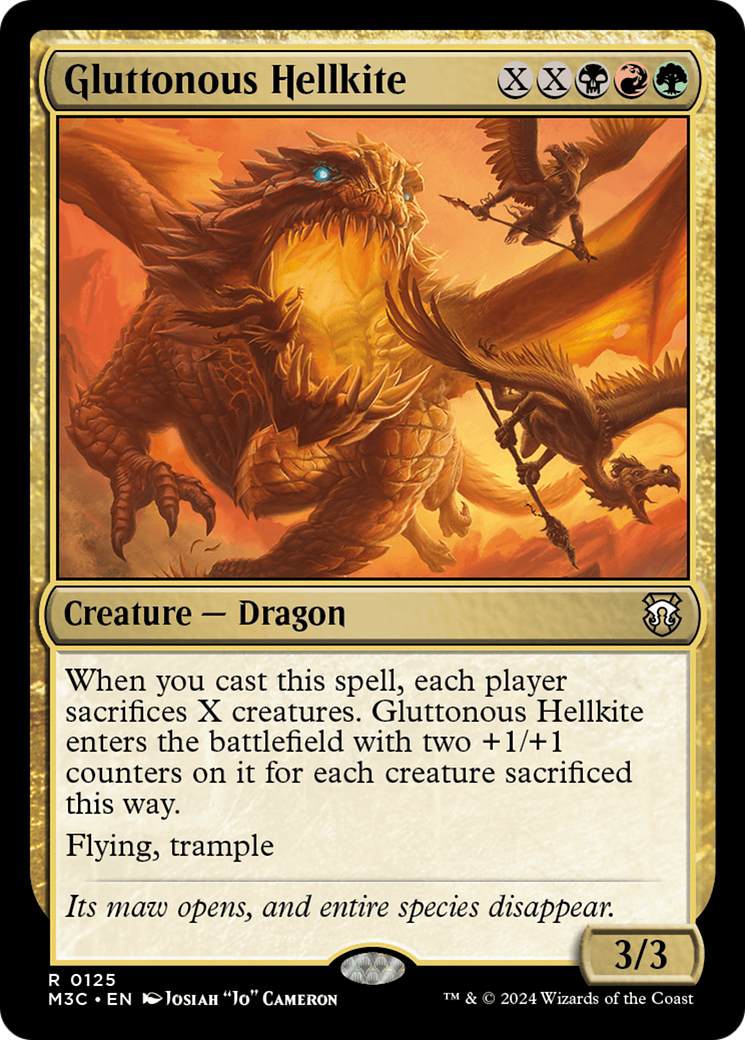 Gluttonous Hellkite [Modern Horizons 3 Commander] | Gamers Paradise
