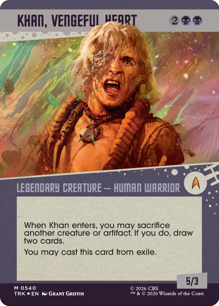 Khan, Vengeful Heart (Showcase) (Surge Foil) [Star Trek] | Gamers Paradise