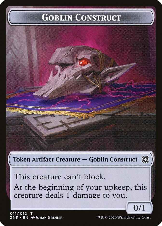 Angel Warrior // Goblin Construct Double-Sided Token [Zendikar Rising Tokens] | Gamers Paradise
