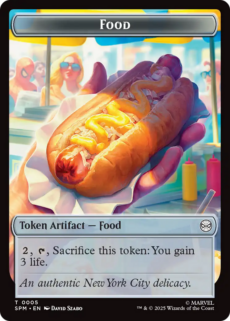 Spider // Food Double-Sided Token [Marvel's Spider-Man Tokens] | Gamers Paradise