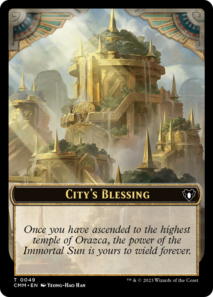 City's Blessing // Ogre Double-Sided Token [Commander Masters Tokens] | Gamers Paradise