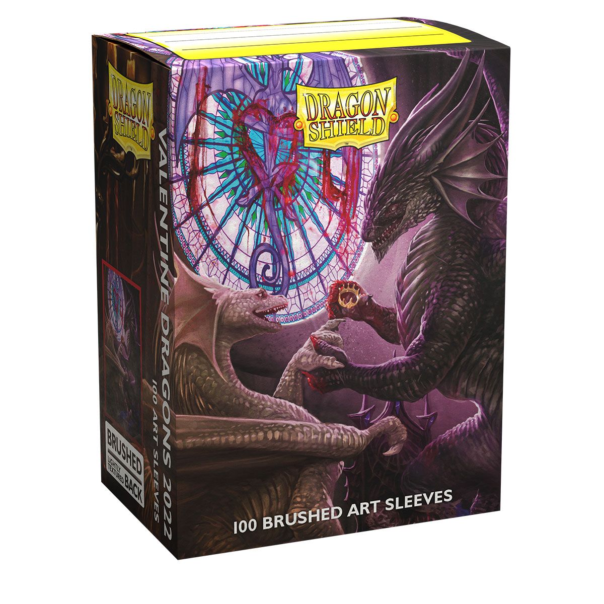 Dragon Shield: Standard 100ct Brushed Art Sleeves - Valentine Dragons (2022) | Gamers Paradise