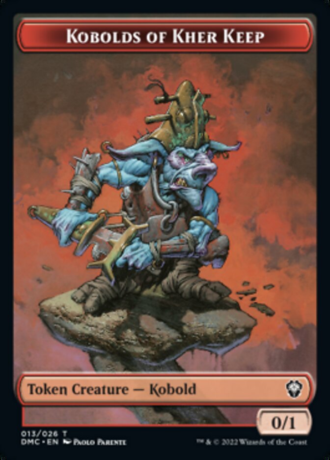 Saproling // Kobolds of Kher Keep Double-Sided Token [Dominaria United Tokens] | Gamers Paradise
