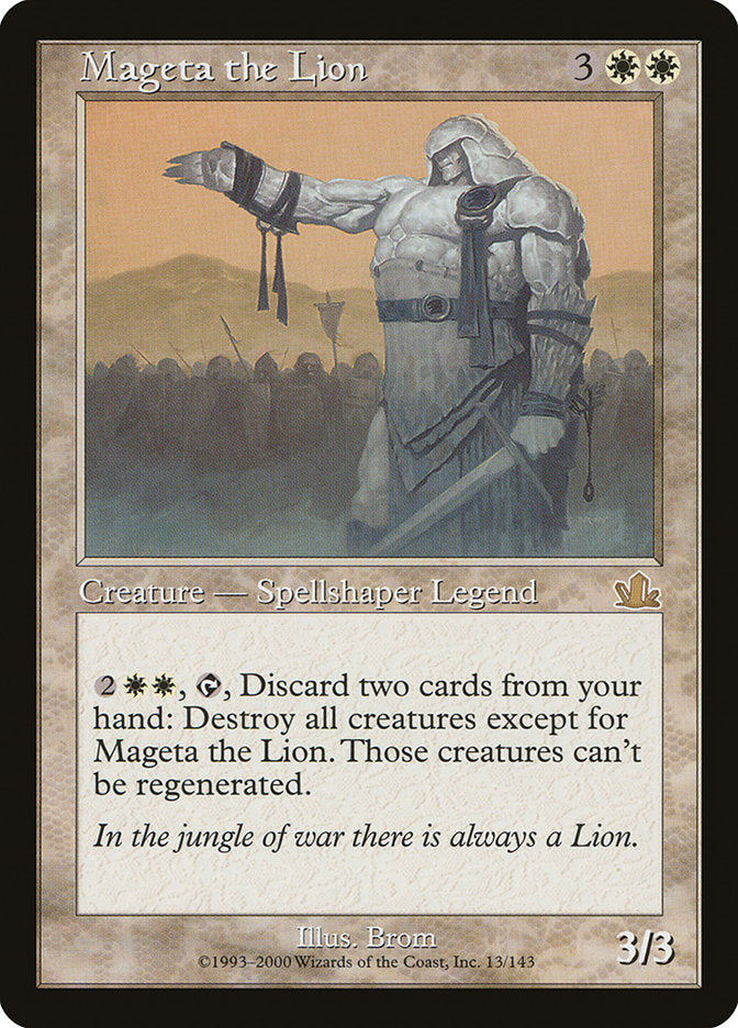 Mageta the Lion [Prophecy] | Gamers Paradise