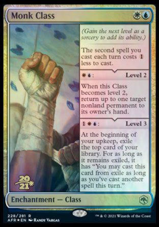 Monk Class [Dungeons & Dragons: Adventures in the Forgotten Realms Prerelease Promos] | Gamers Paradise