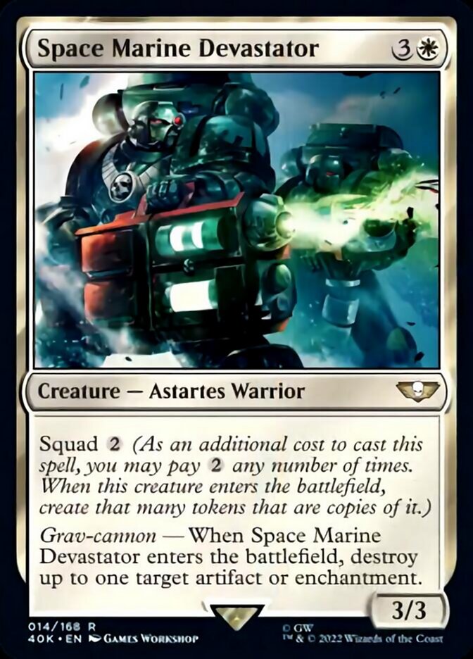Space Marine Devastator (Surge Foil) [Warhammer 40,000] | Gamers Paradise