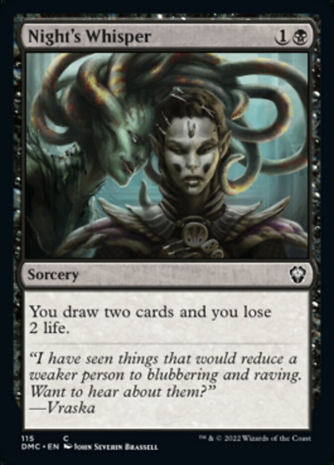 Night's Whisper [Dominaria United Commander] | Gamers Paradise