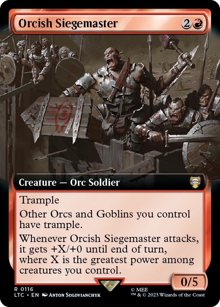 Orcish Siegemaster (Extended Art) [The Lord of the Rings: Tales of Middle-Earth Commander] | Gamers Paradise
