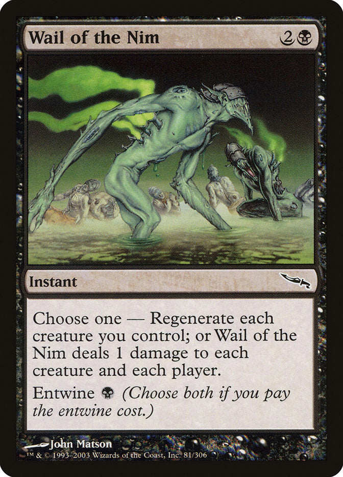 Wail of the Nim [Mirrodin] | Gamers Paradise