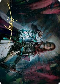 Tergrid, God of Fright Art Card (Gold-Stamped Signature) [Kaldheim Art Series] | Gamers Paradise
