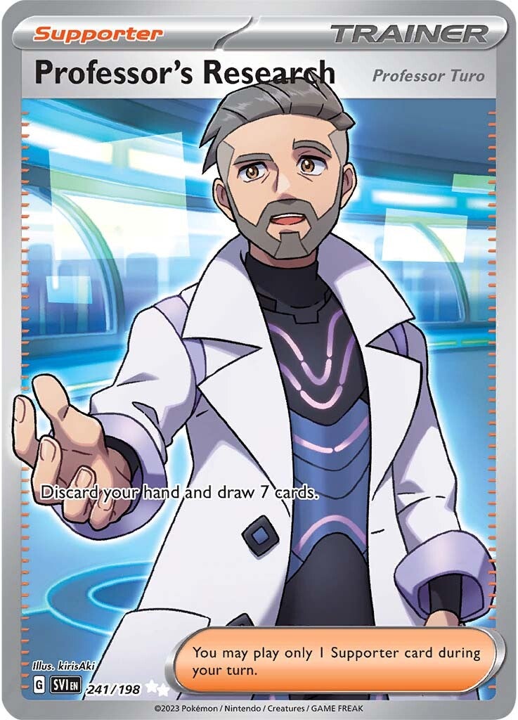 Professor's Research (Professor Turo) (241/198) [Scarlet & Violet: Base Set] | Gamers Paradise