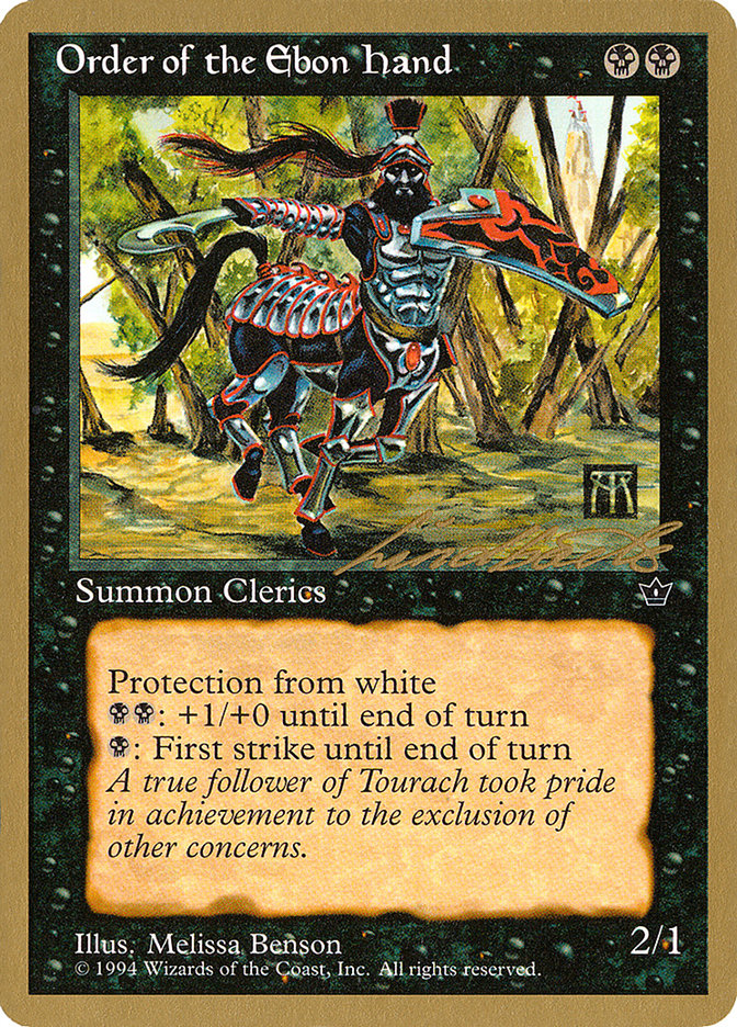 Order of the Ebon Hand (Benson) (Leon Lindback) [Pro Tour Collector Set] | Gamers Paradise