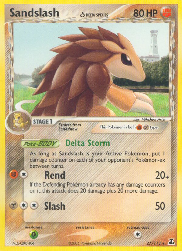 Sandslash (27/113) (Delta Species) [EX: Delta Species] | Gamers Paradise