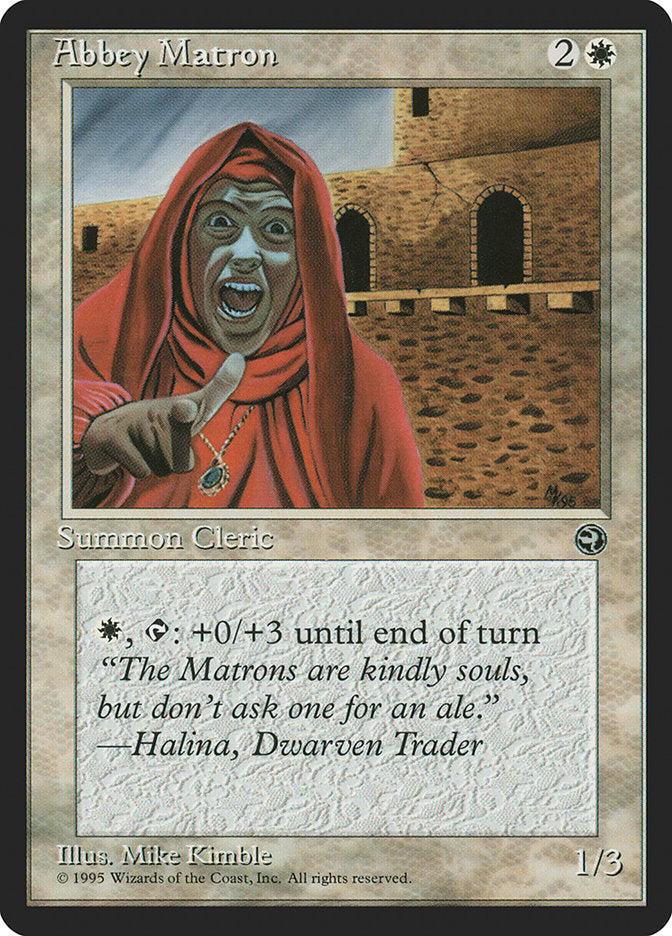 Abbey Matron (Halina Flavor Text) [Homelands] | Gamers Paradise