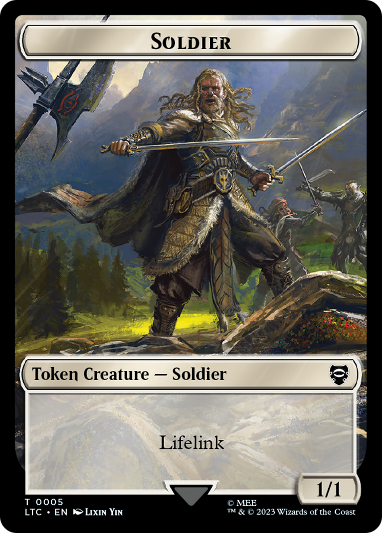 Soldier // Food Token [The Lord of the Rings: Tales of Middle-Earth Commander Tokens] | Gamers Paradise
