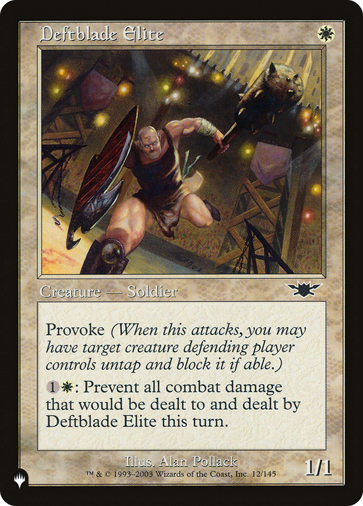 Deftblade Elite [The List Reprints] | Gamers Paradise