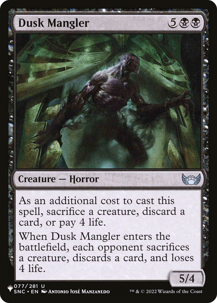 Dusk Mangler [The List] | Gamers Paradise