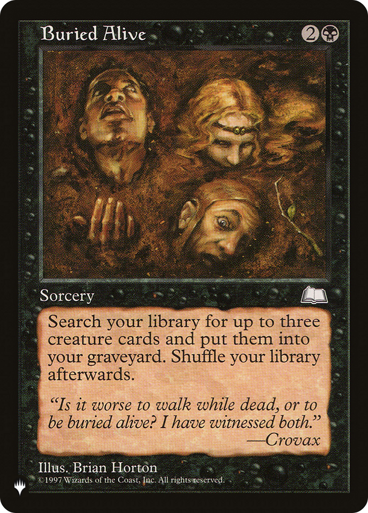 Buried Alive [The List Reprints] | Gamers Paradise