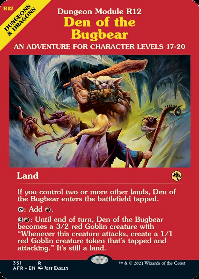 Den of the Bugbear (Dungeon Module) [Dungeons & Dragons: Adventures in the Forgotten Realms] | Gamers Paradise