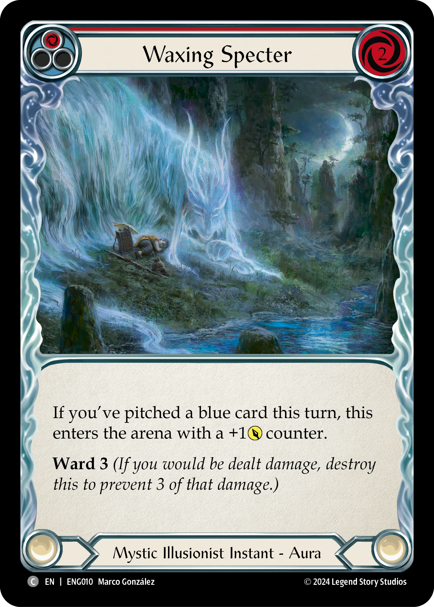 Waxing Specter [ENG010] (Part the Mistveil Enigma Blitz Deck) | Gamers Paradise