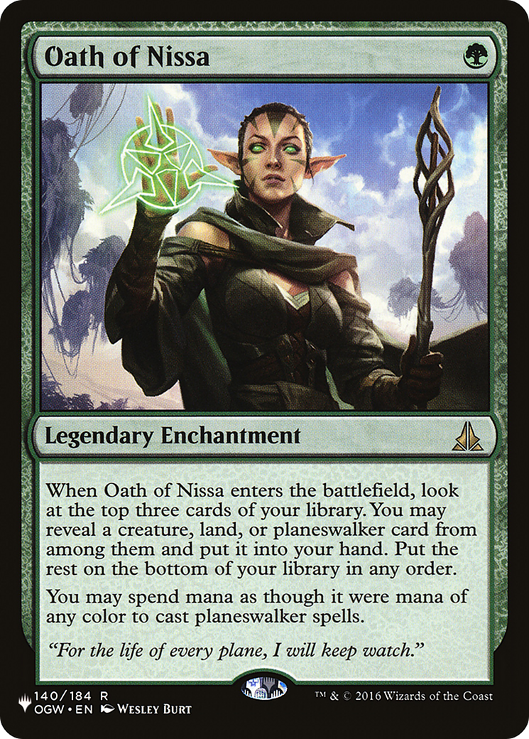 Oath of Nissa [The List] | Gamers Paradise